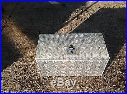 Very Large Aluminium Chequer plate Storage/Tool Box Lockable lid trucks, trailers