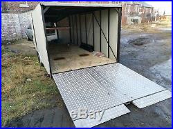 Very Large Enclosed Vehicle Transporter Recovery Car Trailer With Drop Down Back