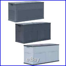 VidaXL Garden Storage Box 320L Outdoor Cabinet Chest Organiser Multi Colours