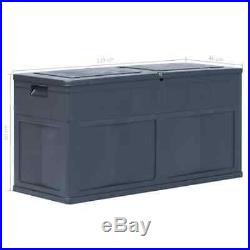 VidaXL Garden Storage Box 320L Outdoor Cabinet Chest Organiser Multi Colours