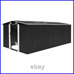 VidaXL Large Garden Shed Metal Building Tool Box Container Storage House Cabin