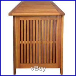 VidaXL Solid Acacia Wood Outdoor Storage Box XL 150x50x58cm Cabinet Chest Unit