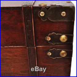 VidaXL Vintage Large Wooden Treasure Chest Storage Trunk Box Brown/Mocha Brown