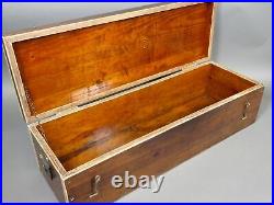 Vintage 32 Large Wooden Tool Storage Box Chest Trunk Amish Hand Made