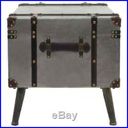 Vintage Industrial Coffee Table Large Storage Blanket Box Trunk Treasure Chest