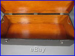 Vintage Large 36 Long Dovetailed Wooden Storage Box Blanket Chest