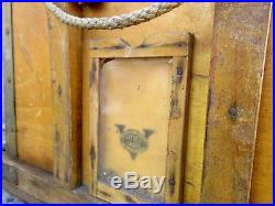 Vintage Large Industrial NAAFI Wooden Crockery Storage Transport Box