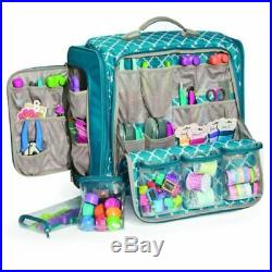 We R Memory Keepers 360 Crafters Bag Trolley Aqua Large Craft Sewing Card Making