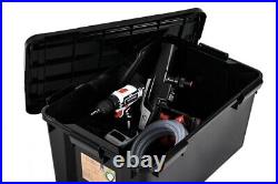 Weathertight Airtight Black Plastic Damp Area Dry Storage Boxes 50 Litre