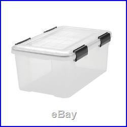 Weathertight Airtight Clear Plastic Damp Area Clear Dry Storage Box 6 Sizes