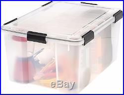 Weathertight Airtight Clear Plastic Damp Area Clear Dry Storage Box 6 Sizes