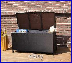 WestWood Garden Furniture Rattan Storage Box Woven Chest Patio Outdoor PE RSB01