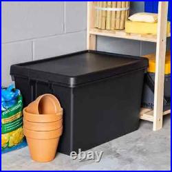 Wham Bam Super Strong Recycled Black Heavy Duty Storage LARGE Box 154 Litre