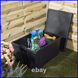 Wham Bam Super Strong Recycled Black Heavy Duty Storage LARGE Box 96 Litre