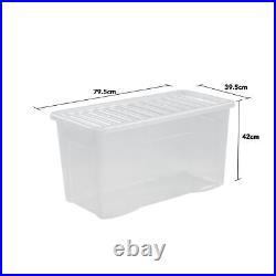 Wham Storage Box With Lid 110L 5 Pack