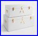 White_Metal_Storage_Box_Trunks_Large_Set_of_2_Gold_Handles_Bedroom_Suitcase_New_01_jg