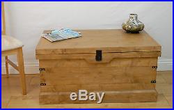 Wooden Chest Trunk Large Storage Toy Box Coffee Table Vintage Style Handmade