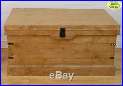 Wooden Chest Trunk Large Storage Toy Box Coffee Table Vintage Style Handmade