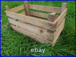 Wooden Crate Boxes Storage Apple Fruit Plain Wood Box Craft Crates 3 Slatted