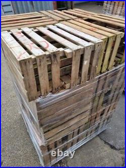 Wooden Crate Boxes Storage Apple Fruit Plain Wood Box Craft Crates 3 Slatted