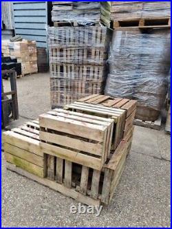 Wooden Crate Boxes Storage Apple Fruit Plain Wood Box Craft Crates 3 Slatted