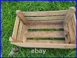 Wooden Crate Boxes Storage Apple Fruit Plain Wood Box Craft Crates 3 Slatted