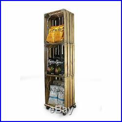 Wooden Crate Crisp Merchandiser Shelving POS Display Shop & Retail (CR8S4)