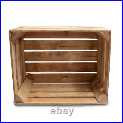 Wooden Crates Storage Boxes, Fruit, Apple, Furniture Plain Wood Box (CR8)