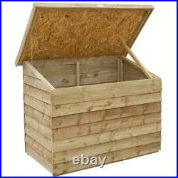 Wooden Garden Storage Chest Outdoor Tools Large Storage Box Container Furniture