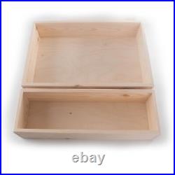 Wooden Non-Lidded Display Open Top Presentation Container Box / Pinewood DIY