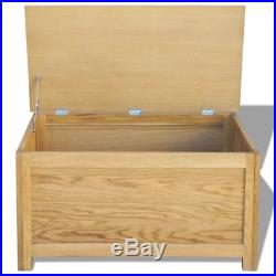 Wooden Ottoman Large Storage Chest Bench Oak Toy Bedding Trunk Cabinet Box New
