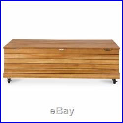 Wooden Outdoor Storage Box Garden Garage Sofa Seat Table Shed Removable Patio