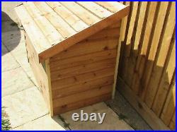 Wooden Outside Storage Chest, Raised internal floor, Weather proof
