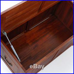 Wooden Storage Box Large Hardwood Furniture Trunk Unit Storage Chest 85X44X48Cm