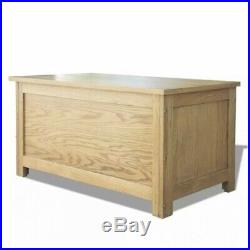 Wooden Storage Chest Large Solid Oak Wood Trunk Blanket Box Rustic Coffee Table