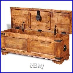 Wooden Trunks And Chest Large Storage Solid Wood Furniture Old Charm Box Vintage