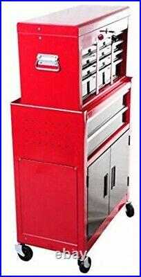 Workshop Storage Trolley Tool Box Cabinet With Drawers Service Cart Tool Chest