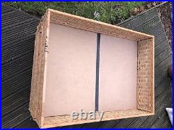 X4 IKEA Rattan / Wicker Under bed pull out storage baskets Large 90x60x20cm