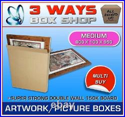 XL Picture Artwork Mirror Canvas TV Strong Cardboard Box Storage Removal