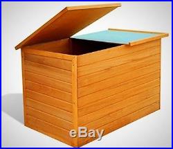 XL Wooden Storage Garden Weatherproof Patio Bin Box Chest Outside Pillow Tidy