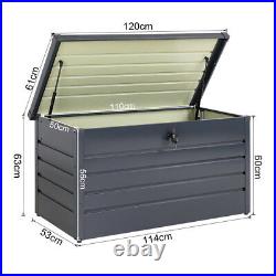 XLarge Garden Storage Box Utility Chest Cushion Shed Waterproof Outdoor Patio