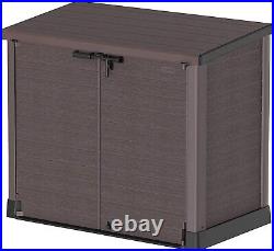 XXL Large Storage Shed Garden Outdoor Bin Tool Store Lockable Waterproof Unit