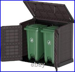 XXL Large Storage Shed Garden Outdoor Bin Tool Store Lockable Waterproof Unit