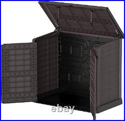 XXL Large Storage Shed Garden Outdoor Bin Tool Store Lockable Waterproof Unit