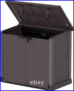 XXL Large Storage Shed Garden Outdoor Bin Tool Store Lockable Waterproof Unit