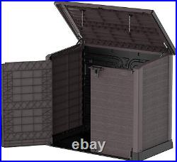 XXL Large Storage Shed Garden Outdoor Bin Tool Store Lockable Waterproof Unit